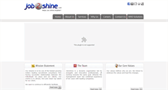 Desktop Screenshot of job2shine.com